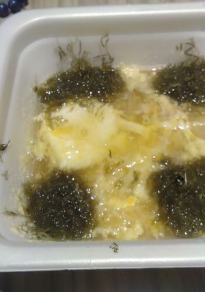 レンチンでお手軽うどん17めかぶ刻みあげ-レシピのメイン写真