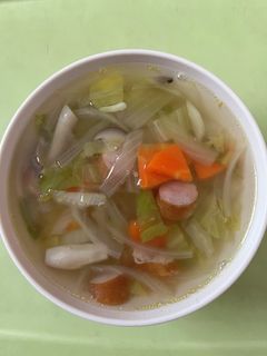 【保育園給食】白菜とウインナーのスープ-レシピのメイン写真