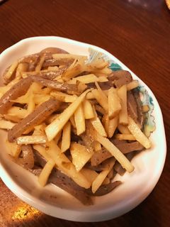 菊芋とこんにゃくのきんぴら-レシピのメイン写真