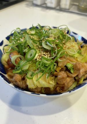 豚こまとキャベツ炒め物（記録用）-レシピのメイン写真