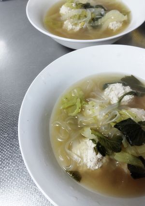 柚子入り鶏団子のスープ-レシピのメイン写真
