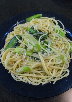 ちりめんじゃこと小松菜のペペロンチーノ☆-レシピのメイン写真