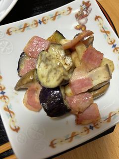なすとエリンギとベーコンのマヨ炒め-レシピのメイン写真
