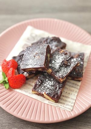 バレンタイン♡レンジで米粉濃厚ブラウニー-レシピのメイン写真