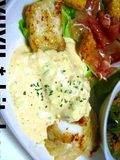 タルタルで食べるタラのムニエル♪-レシピのメイン写真