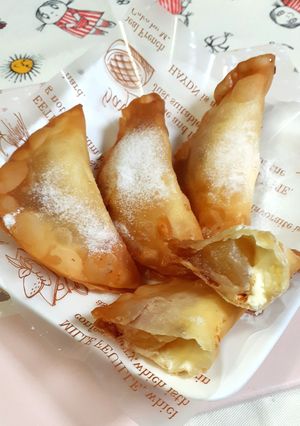 餃子の皮でアップルチーズパイもどき♡-レシピのメイン写真