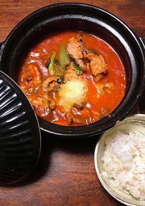 鯖缶とたっぷり野菜のトマト鍋-レシピのメイン写真