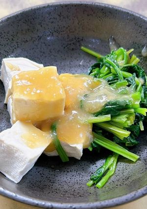 ほうれん草と豆腐のサラダ-レシピのメイン写真