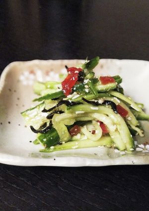 キュウリ塩昆布のチーズ和え-レシピのメイン写真