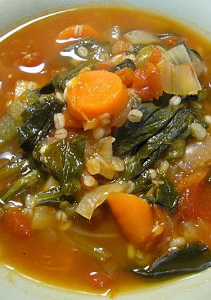 押麦入りミネストローネ(圧力鍋使用)-レシピのメイン写真