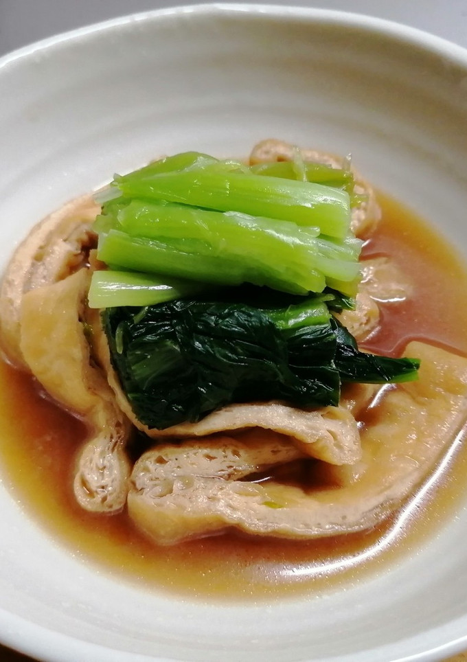 油揚げと小松菜の煮びたし-レシピのメイン写真