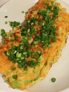 フワフワ山芋キムチチーズのオムレツ-レシピのメイン写真