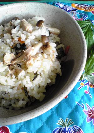 よもぎの✽炊き込みご飯✽-レシピのメイン写真