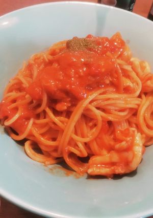 【飛ぶ】海老のクリームパスタ-レシピのメイン写真