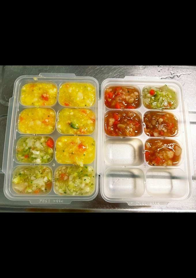 離乳食中期 3種のスープ 冷凍ストック-レシピのメイン写真
