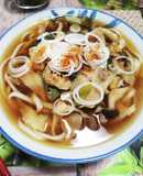 乾麺であったかほっこりきのこうどん