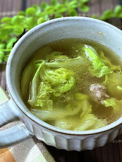 ひき肉と白菜の甘辛柚子こしょうスープ-レシピのメイン写真