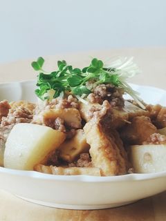 10分★そぼろあんかけ★大根と厚揚げ弁当-レシピのメイン写真