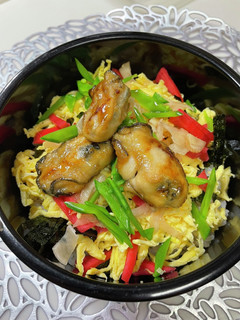 焼き牡蠣のちらし寿司-レシピのメイン写真