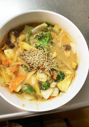 お一人様☆簡単カルボ味根菜たっぷり野菜炒-レシピのメイン写真