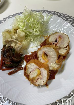 鶏胸肉ハムチーズはさみ揚げ-レシピのメイン写真