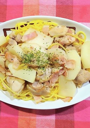 かぶとベーコンのパスタ-レシピのメイン写真