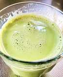 ホットミルクと宇治市産「抹茶」　抹茶ラテ