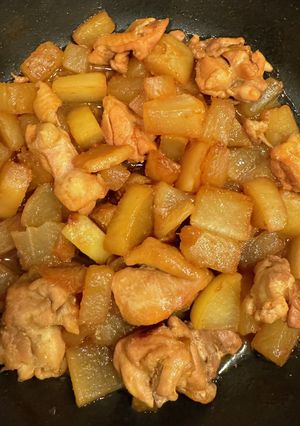パパッと簡単メイン！鶏もも肉と大根の煮物-レシピのメイン写真