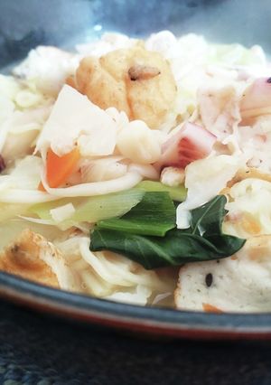 インスタントラーメンの麺でチャンポン風-レシピのメイン写真