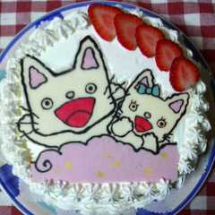 รูปของ キャラケーキ（ノンタン）