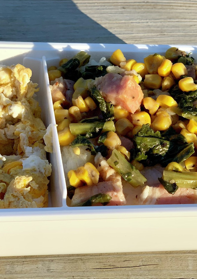 大根菜炒めと卵焼き弁当-レシピのメイン写真