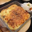 ボリューム満点、ナスのドリア