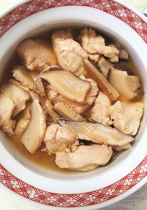 鶏むね肉と 干し椎茸の 味噌中華スープ-レシピのメイン写真