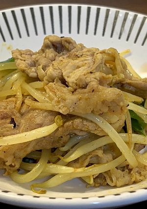 豚肉ともやしのカレー炒め-レシピのメイン写真