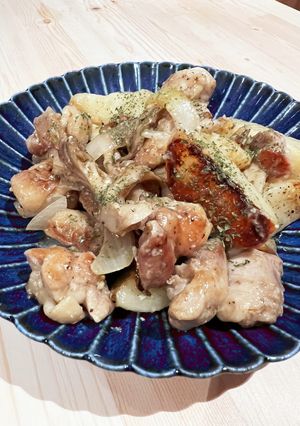 ワンパン☆簡単！鶏もも肉のマヨネーズ炒め-レシピのメイン写真