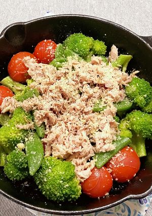 スキレットでツナオイル焼き-レシピのメイン写真