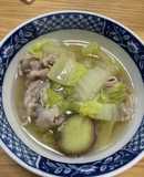 白菜とさつまいもと豚肉のだし煮