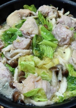 超簡単！塩麹の鶏もも肉と野菜の蒸し煮！-レシピのメイン写真