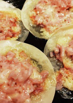 レンジで餃子の皮のハムマヨチーズピザ-レシピのメイン写真