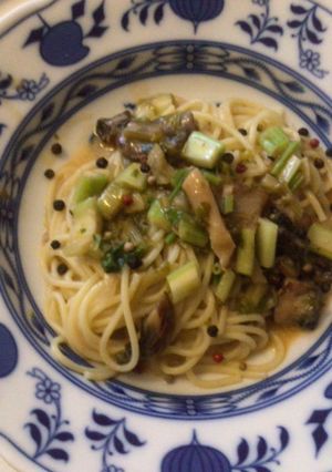 野菜とキノコのクリームスパ-レシピのメイン写真