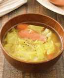 こくうま春キャベツとウインナーのスープ