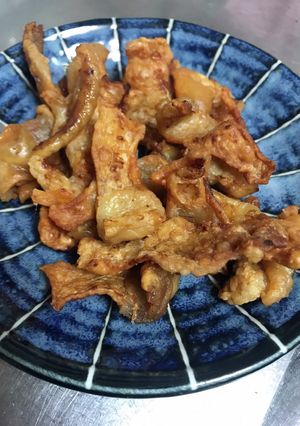 鳥皮のパリパリおやつ/犬用-レシピのメイン写真