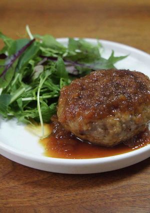 ハンバーグ和風ソースの作り方-レシピのメイン写真