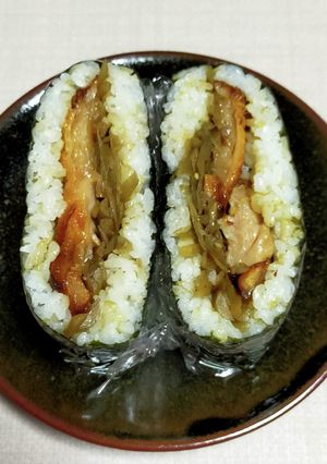 おにぎらずを上手に作る方法(鶏照り焼き)-レシピのメイン写真