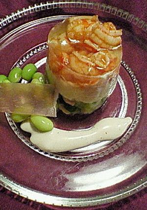 ホームパーティの前菜に簡単セルクルサラダ-レシピのメイン写真