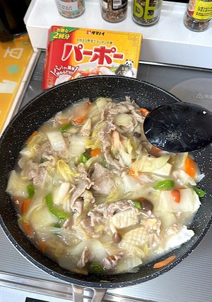 パーポーで簡単八宝菜-レシピのメイン写真