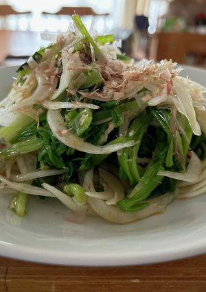 せりと新玉ねぎのおひたし-レシピのメイン写真