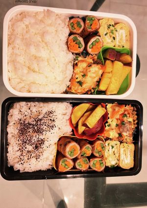 中3男子とパパの弁当231101-レシピのメイン写真