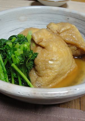 鶏ひき肉と野菜たっぷり♪きんちゃく煮-レシピのメイン写真