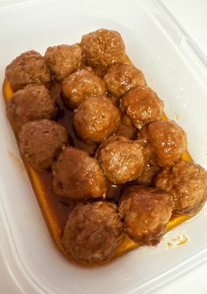 レンジでらくらくミートボール-レシピのメイン写真